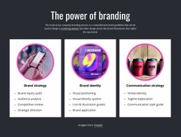 The power of branding - Html Code Example by Nicepage