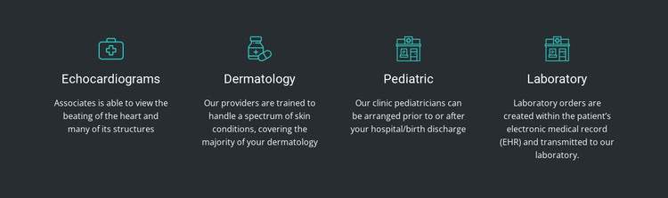 The advantages of our clinic HTML Template