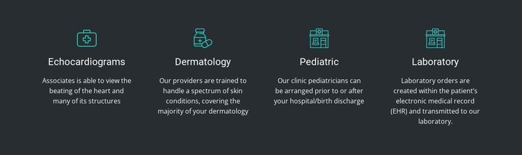 The advantages of our clinic HTML5 Template