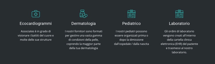 I vantaggi della nostra clinica Modelli di Website Builder