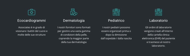 I vantaggi della nostra clinica Modello HTML5