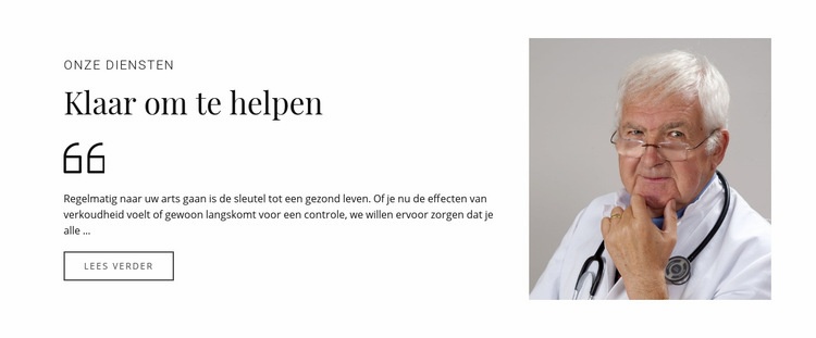 Houd uw gezondheid in de gaten Website mockup