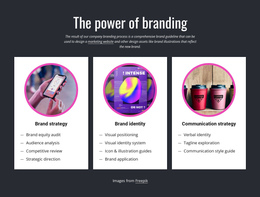 The Power Of Branding - One Page Template Inspiration