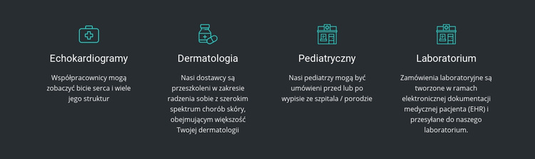 Zalety naszej kliniki Motyw WordPress