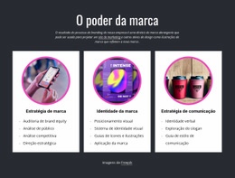 Modelo HTML5 Multifuncional Para O Poder Da Marca