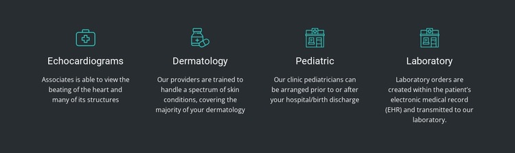 Fördelarna med vår klinik Html webbplatsbyggare