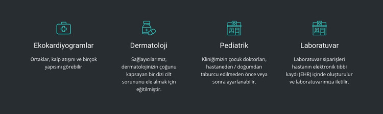 Kliniğimizin avantajları HTML Şablonu