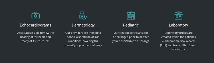 The advantages of our clinic Webflow Template Alternative