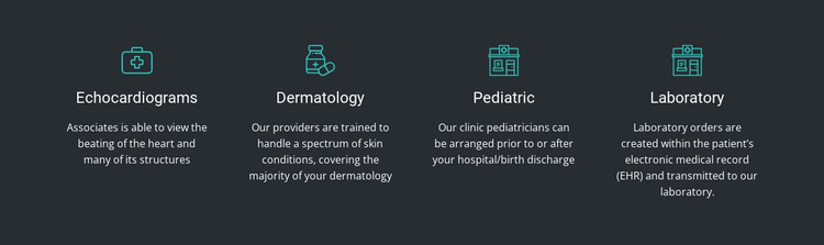 The advantages of our clinic Website Builder Templates