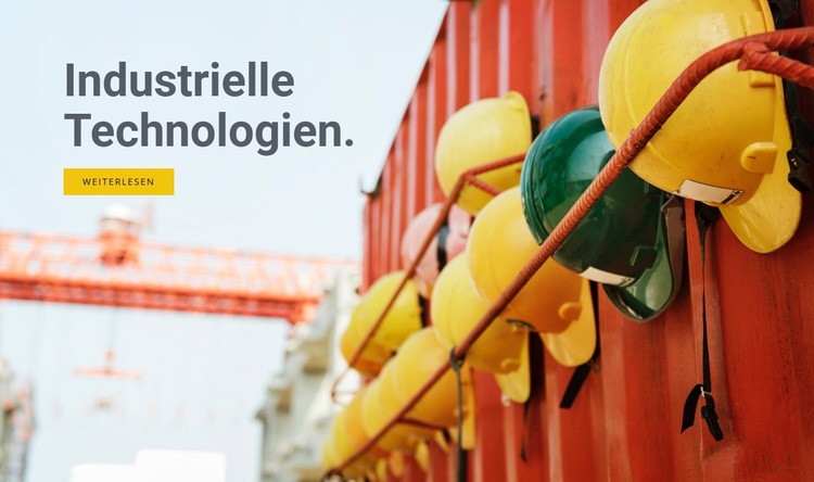 Industrietechnik HTML5-Vorlage