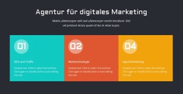 Drei Farbige Spalten - Kostenlose Vorlage