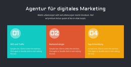 Drei Farbige Spalten – Website-Vorlage Herunterladen