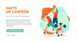 Conviértete En Un Campeón - Inspiración De Plantilla Joomla