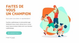 Conception De Site Web Premium Pour Faites De Vous Un Champion