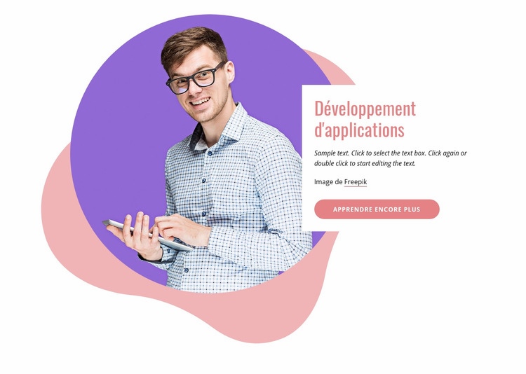 Société de développement d'applications Modèles de constructeur de sites Web