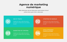 Page De Destination Pour Liste Colorée Numérotée