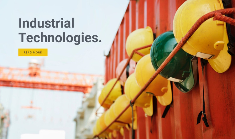 Industrial technology Homepage Design