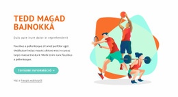 Tedd Magad Bajnokká Sablon