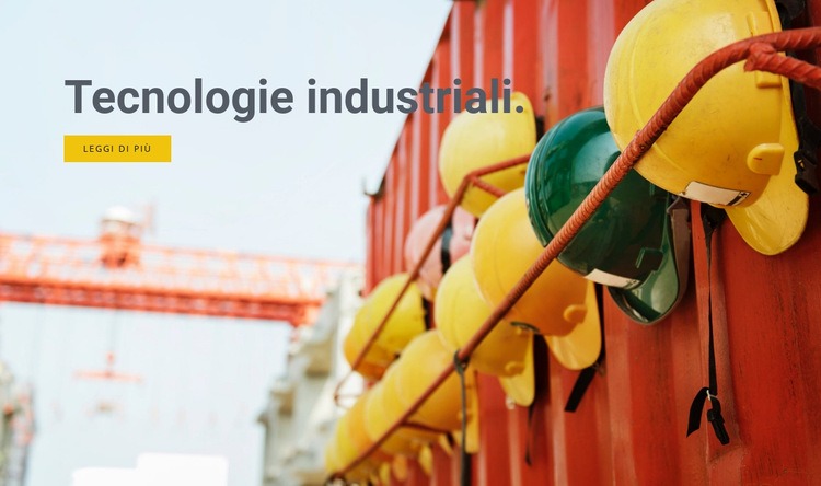 Tecnologia industriale Modello HTML5