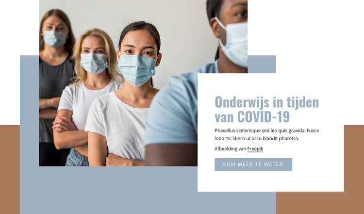 Onderwijs in tijden van covid-19 Sjabloon