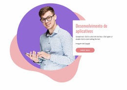 Design De Site Empresa De Desenvolvimento De Aplicativos Para Qualquer Dispositivo