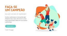 Torne-Se Um Campeão - Modelo HTML5 Pronto Para Usar