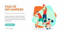 Torne-Se Um Campeão - Inspiração De Template Joomla