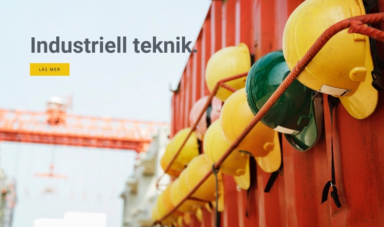 Industriell teknik HTML-mall