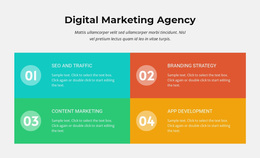 Numbered Colored List - Beautiful Website Design