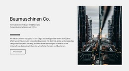 Premium-Landingpage Für Baumaschinen Co.