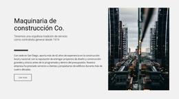 Maquinaria De Construcción Co.: Código De Plantilla HTML