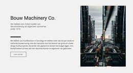 Bouwmachines Co. - Premium WordPress-Thema