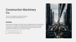 Maquinaria De Construção Co. - Design Simples