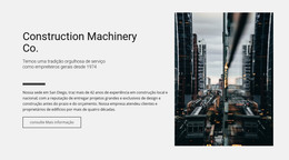 Maquinaria De Construção Co. - Código Do Modelo HTML