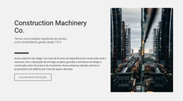 Maquinaria De Construção Co. - Modelo Da Web