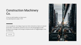 Byggmaskiner Co. - Webbmall