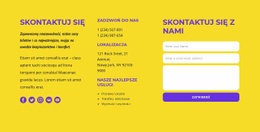 Klasyczny Blok Kontaktowy - Szablon Makiety Strony Internetowej