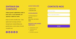 Bloqueio Clássico De Contato - Modelo De Maquete De Site