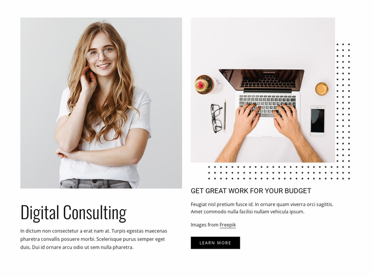 Your thought partner in decisions Website Template