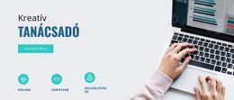 Kreatív Tanácsadó Cég - HTML Webhelysablon
