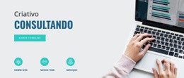 Web Design Incrível Para Empresa De Consultoria Criativa