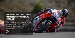 Extrémní Sportovní Motocykl – Návrh Webových Stránek Šablon