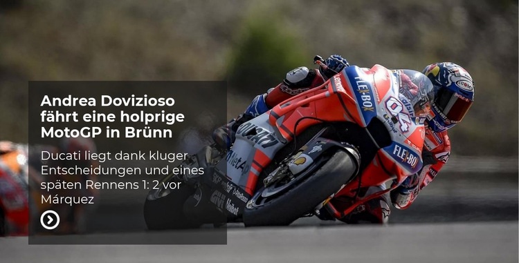 Sport Motocycling extrem Website Builder-Vorlagen