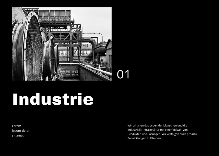 Wirtschaft und Industrie Website Builder-Vorlagen