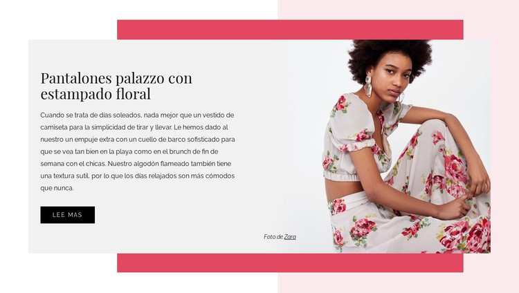 Vestidos florales de mujer Diseño de páginas web