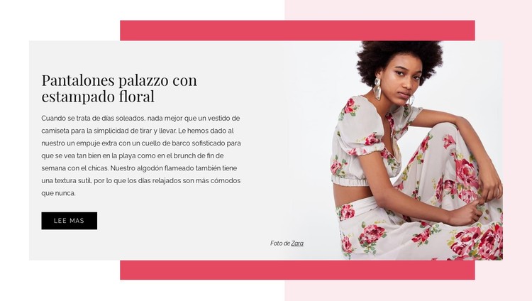 Vestidos florales de mujer Plantilla CSS