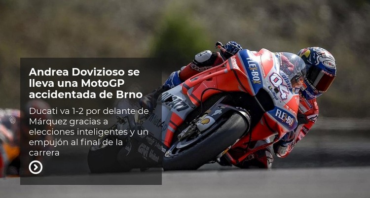 Motociclismo deportivo extremo Plantilla HTML5