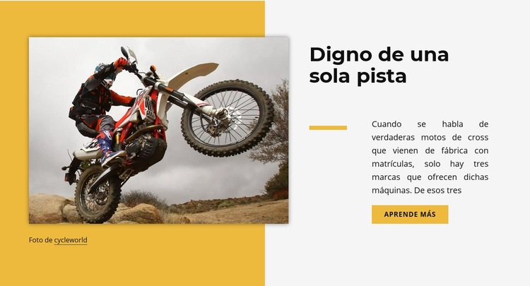 Una pista digna Plantilla HTML5