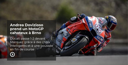 Moto Sportive Extrême – Téléchargement Du Modèle HTML