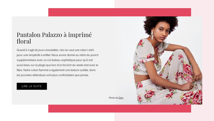 Robes à fleurs pour femmes Modèle HTML